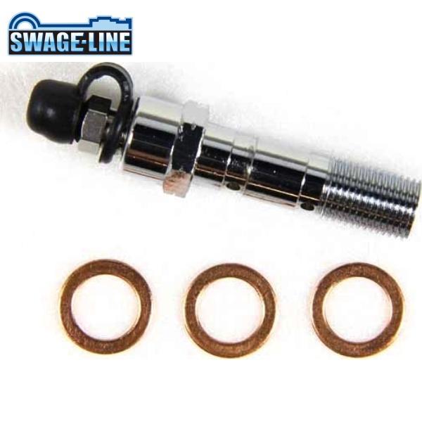 SWAGE-LINE スウェッジライン SAP304M エアーフリーバンジョーボルト メッキ P1....