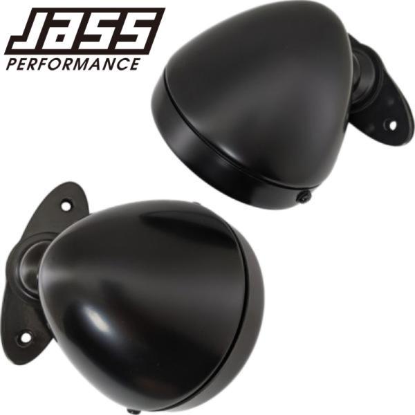 ジャスパフォーマンス 1024 サイドミラー クラシックレーシングスタイル マットブラック NA/N...