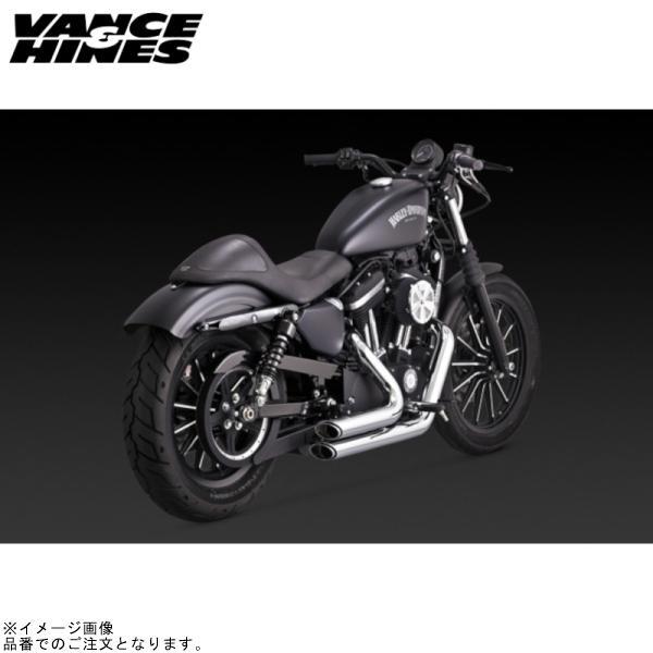 バンス&amp;ハインズ 1800-2579 PCX ショートショットスタッガード クローム マフラー Sp...