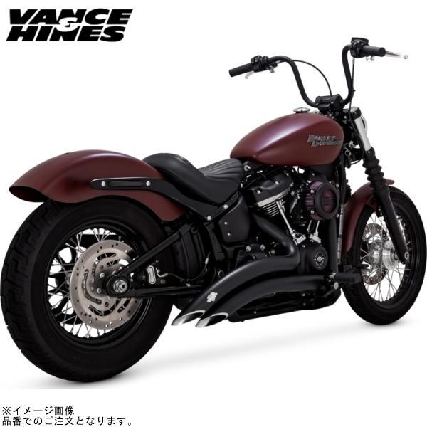 バンス&amp;ハインズ 1800-2568 2-2 PCX ビッグラディウス ブラック マフラー SOFT...