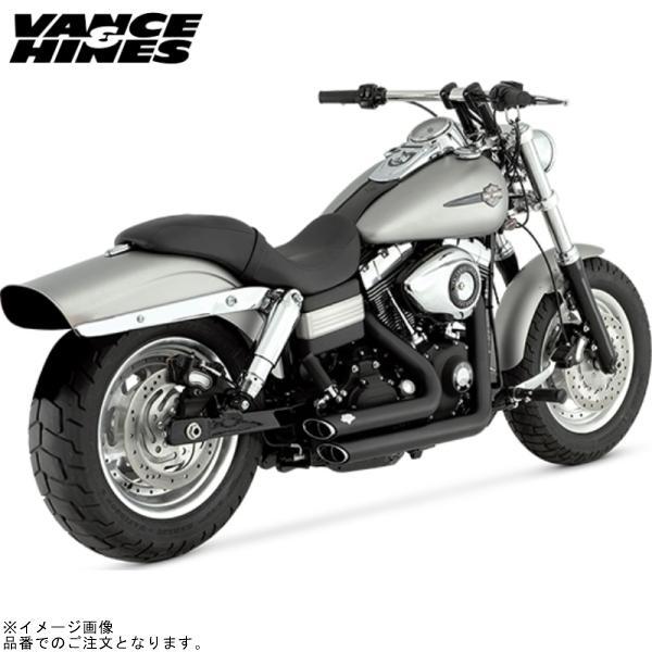 バンス&amp;ハインズ 1800-2602 PCX ショットスタッガード ブラック マフラー DYNA 0...