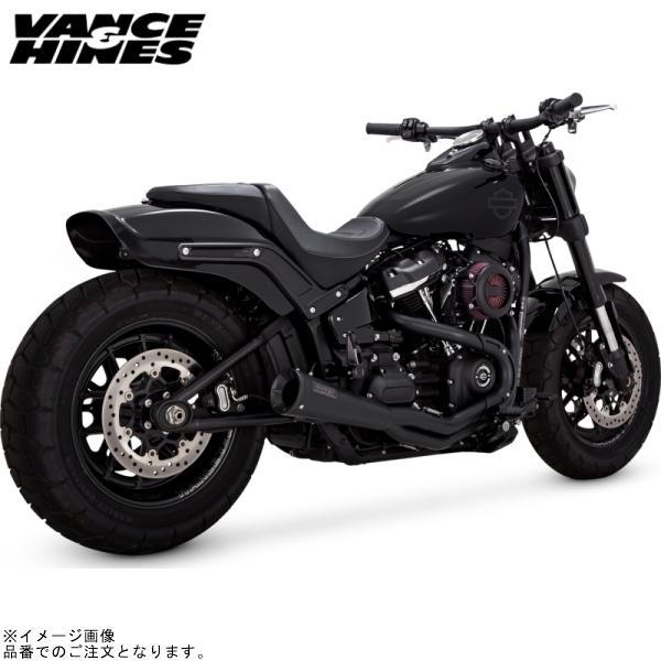 バンス&amp;ハインズ 47323 PCX ステンレス2-1 アップスウィープ ブラック マフラー Sof...