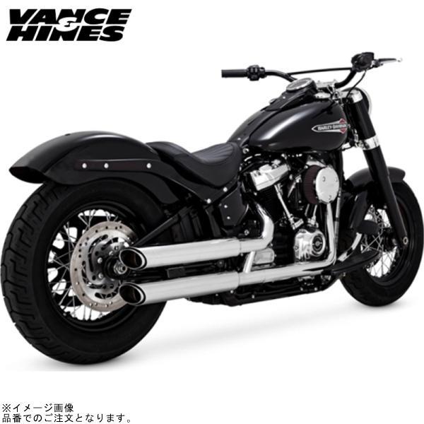 バンス&amp;ハインズ 16376 PCX ツインスラッシュ 3インチスリップオン クローム マフラー S...