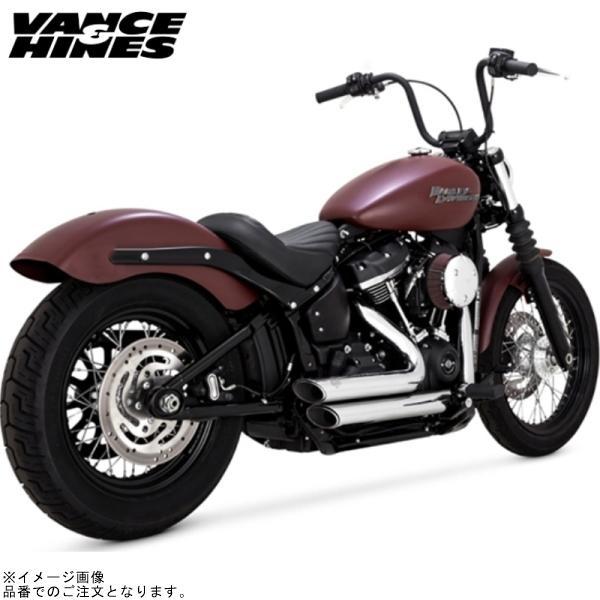 バンス&amp;ハインズ 1800-2596 PCX ショートショットスタッガード クローム マフラー ソフ...