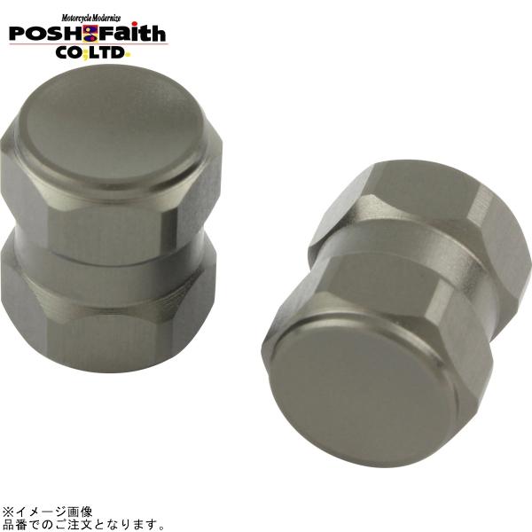 POSH ポッシュ 000800-11 HEX2エアーバルブキャップチタン