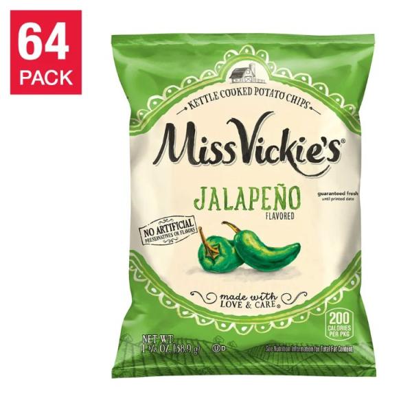 【アメリカコストコ品】ミス ヴィッキーズ ケトルクック ポテトチップス ハラペーニョ味 39g 64...