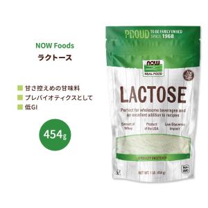 ナウフーズ ラクトース パウダー 454g (1 lb) NOW Foods Lactose Powder プレバイオティクス 粉末｜speedbody