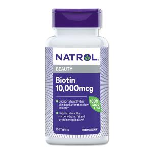 ナトロール ビオチン サプリメント 10000mcg 100粒 Natrol Biotin タブレット マキシマムストレングス｜speedbody