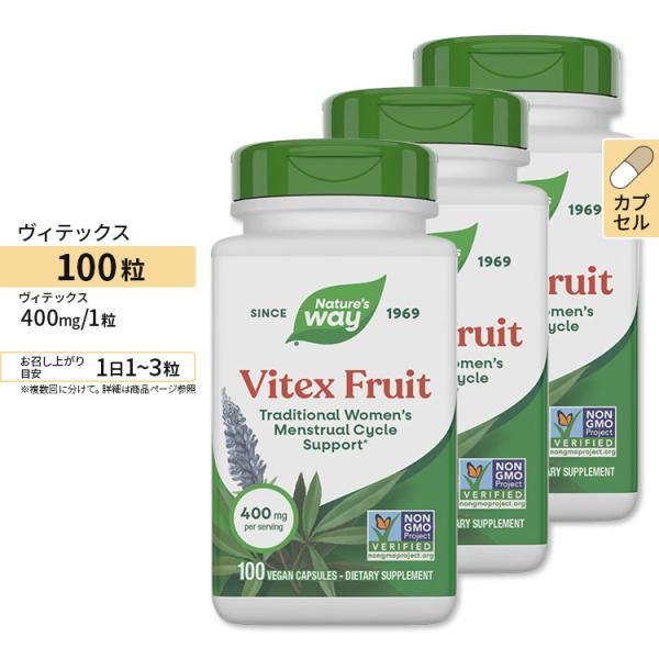 [3個セット]ヴィテックス(チェストツリー) 100粒 Nature's way（ネイチャーズウェイ...