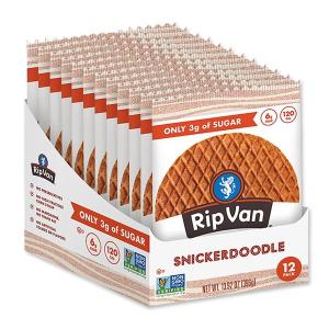 ローシュガーワッフルクッキー シナモンシュガークッキー 12袋入りRip Van Wafels