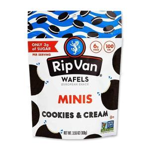 ローシュガーワッフルクッキー ミニサイズパウチ クッキー&クリーム 100gRip Van Wafels