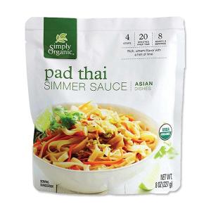 Simply Organic Pad Thai Simmer Sauce パッタイ 8oz オーガニック ビーガン 有機 国際品質 海外 アメリカ 有名ブランド 米国
