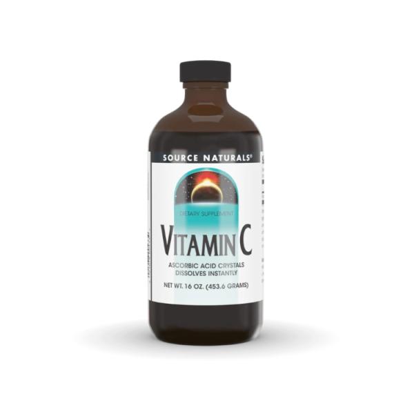 ソースナチュラルズ ビタミンC アスコルビン酸 454g クリスタル Source Naturals...