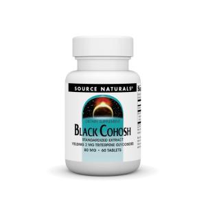 ソースナチュラルズ ブラックコホシュ 80mg 60粒 Source Naturals Black Cohosh 80 mg 60 Tablet 【お取り寄せ商 お取り寄せ