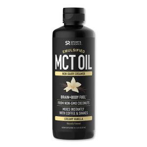 乳化MCTオイル クリーミーバニラ 16oz  31回分 Sports Research