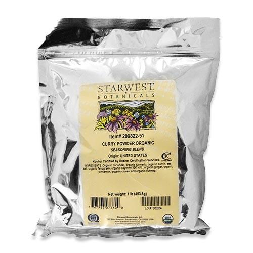 オーガニックカレーパウダー 453.6g (1lbs) Starwest Botanical (スタ...