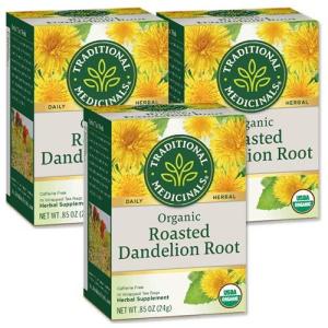[3個セット] トラディショナルメディシナル オーガニックタンポポ茶 16袋 Traditional Medicinals Organic Roasted Dandelion Root Herbal Tea｜speedbody