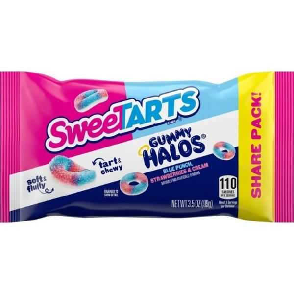 スウィートターツ グミ ハローズ ブルーパンチ ストロベリークリーム 約99g SweeTARTS ...