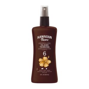 ハワイアントロピック アイランドタンニング サンオイルスプレー SPF6 ココナッツ 約240mL Hawaiian Tropic Island Tanning お取り寄せ