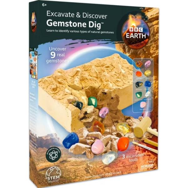 BBCアース ジェムストーン発掘体験キット 6歳以上向け BBC Earth Excavate &amp; ...