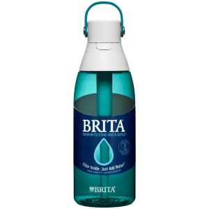 お取り寄せ ブリタ プレミアム プラスチック 浄水ウォーターボトル シーグラス 1.1L ストロー付き Brita 36oz Premium Plastic F