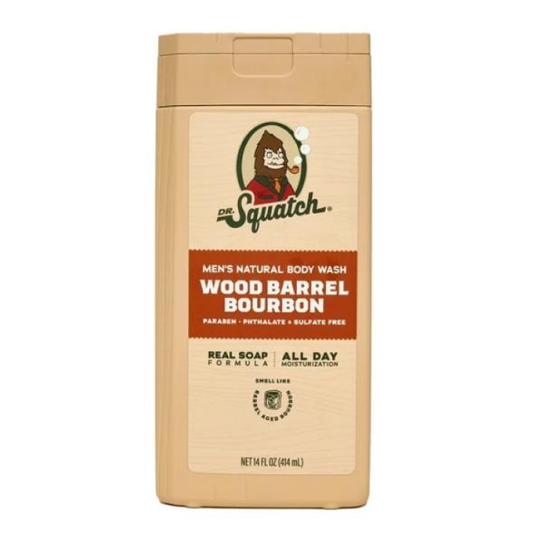 ドクタースクワッチ ウッドバレル バーボン ナチュラル ボディウォッシュ メンズ用 414mL Dr...