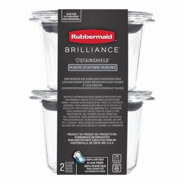 お取り寄せ ラバーメイド ブリリアンス 保存容器 0.5カップ 2個セット Rubbermaid B...