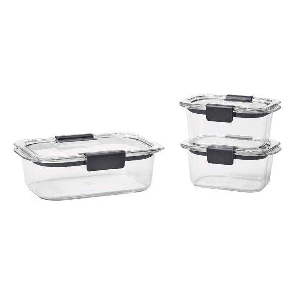 お取り寄せ ラバーメイド ブリリアンス 密閉保存容器 3個セット Rubbermaid Brilli...