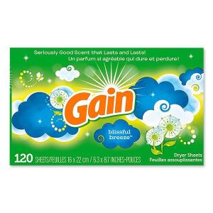 Gain ゲイン ドライヤーシート ブリスフルブリーズ 120枚 しわ伸ばしアメリカ  アメリカ 有名ブランド 米国