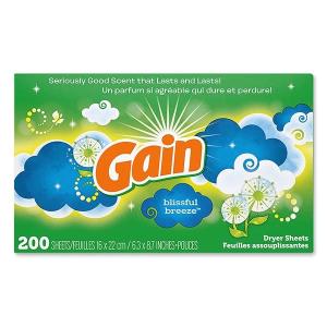 Gain ゲイン ドライヤーシート ブリスフルブリーズ 200枚 しわ伸ばし アメリカ  アメリカ 有名ブランド 米国