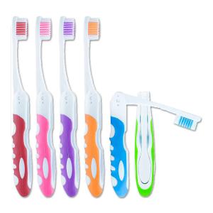 リンギト トラベル用 歯ブラシ 大人用 ミディアム 6本入り Lingito Travel Folding Toothbrush｜speedbody