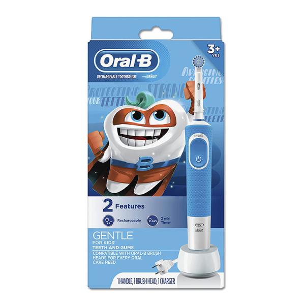 オーラルビー 子供用 電動歯ブラシ タイマー機能付き 3歳以上 Oral-B Kids Electr...