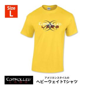 コントロールラボ Tシャツ イエロー Lサイズ Controlled Labs Tshirt Yellow Large 海外 人気 ティーシャツ トレーニング ウェア 普段着 部屋着 パジャマ｜speedbody