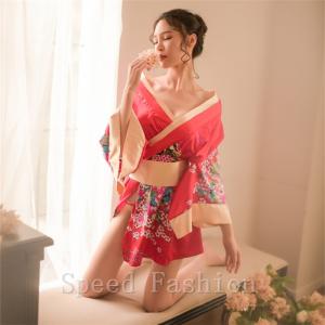 ベビードール セクシー ランジェリー 着物 ワ...の詳細画像1