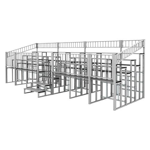 折りたたみ式アルミ製high観覧席3段7連セット荷物置き付 (SPD-365/K-HC37ST)