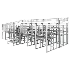 折りたたみ式アルミ製high観覧席4段7連セット荷物置き付 (SPD-367/K-HC47ST)