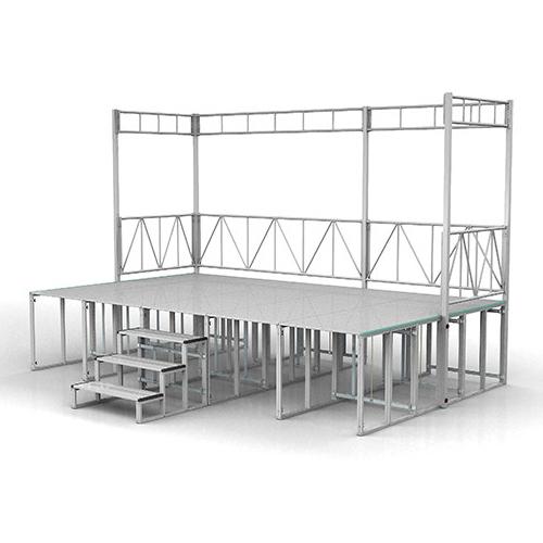 折りたたみ式アルミ製バックパネルステージ Cセット (SPD-408/S-CS90WP)