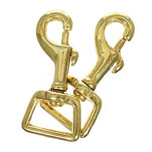 Craft郡真鍮クリップスイベルトリガースナップフック/ 4 3/ 2 3パックof 2Gr