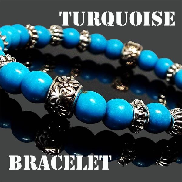 幸運 成功 パワーストーン ブレスレット メンズ レディース 天然石 ターコイズ練り 開運 誕生日プ...