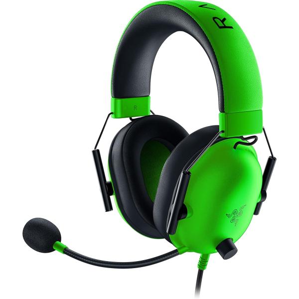【新品】1週間以内発送 Razer BlackShark V2 X Green ゲーミングヘッドセッ...