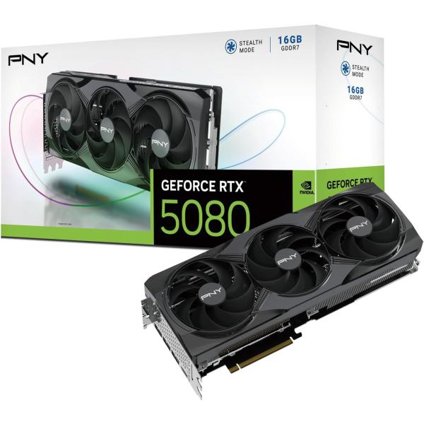 【新品】1週間以内発送 【代引き不可】 PNY GeFORCE RTX 5080 16GB Trip...