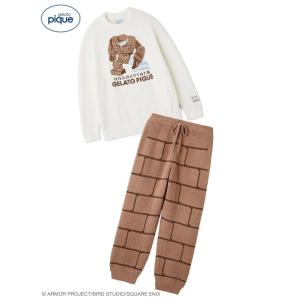 【新品】【即納】【Mサイズ】【BRW ゴーレム】gelato pique ジェラート ピケ 【ドラゴンクエスト】【メンズ】ベビモコプルオーバー&モンスターロングパンツ｜SPW(適格請求書発行事業者)Yahoo!店