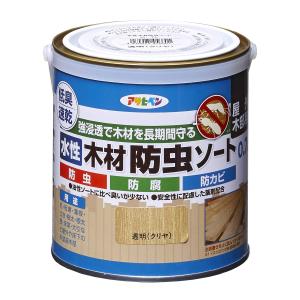 アサヒペン 塗料 ペンキ 水性木材防虫ソート 0.7L クリヤ 水性 木部用 艶消し 速乾 低臭 防カビ 防虫 防腐 防蟻 シロアリ対策 日本製｜Speranza-shop