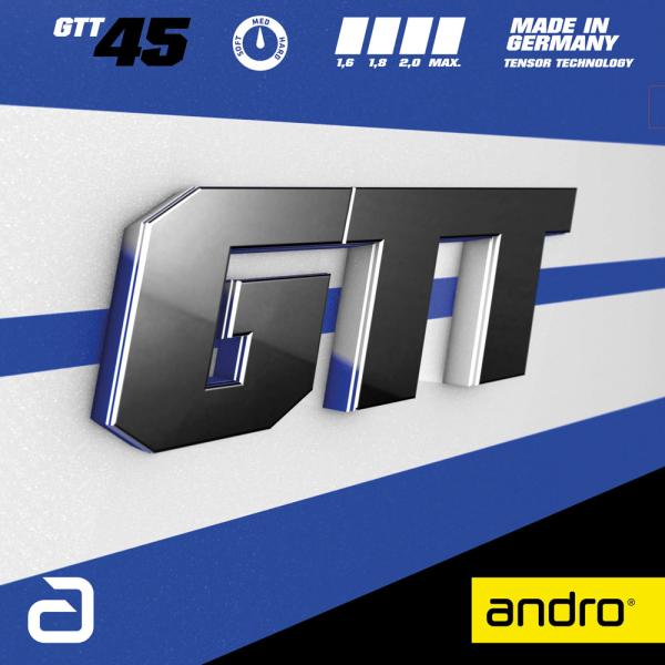 andro アンドロ ジーティーティー45 GTT45 裏ソフト 裏ラバー ライトテンション 1．6...