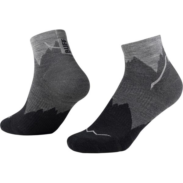 バフ BUFF MERINO LIGHTWEIGHT QUARTER SOCKS LWQ3 BLAC...