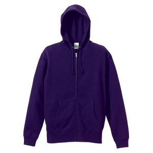UnitedAthle ユナイテッドアスレ _ 10．0オンス スウェットフルジップパーカ パイル  521301 パープル