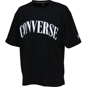 CONVERSE コンバース クルーネックTシャツ メンズ トップス 半袖 ビッグシルエット オーバーサイズ 大きめ 吸汗 速乾 部活 トレーニング 練習 フィットネス 通勤｜spg-sports