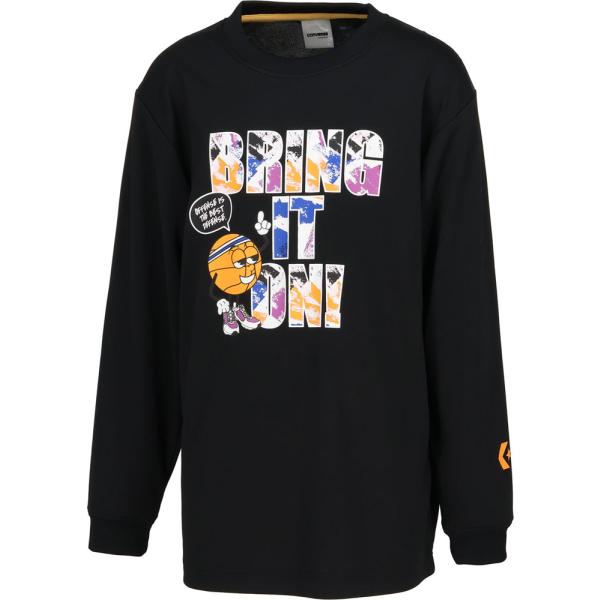 CONVERSE コンバース JRプリントロングスリーブシャツ Tシャツ 長袖 ロンT 吸汗速乾 バ...