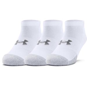 UNDER　ARMOUR アンダーアーマー UA　ヒートギア　ノーショー　ソックス 3足セット 1346755 WHT/WHT/STL｜spg-sports