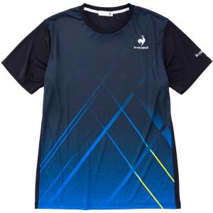 le coq sportif ルコック テニス メンズ TEAM GRAPHIC GAME SHIRT QTMTJA93 ネイビー｜spg-sports